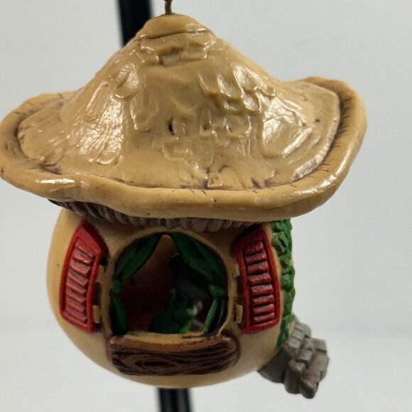 Hallmark Animal Home Christmas Ornament 1978 Mice in Mushroom Tree Whimsical - Picture 6 of 8